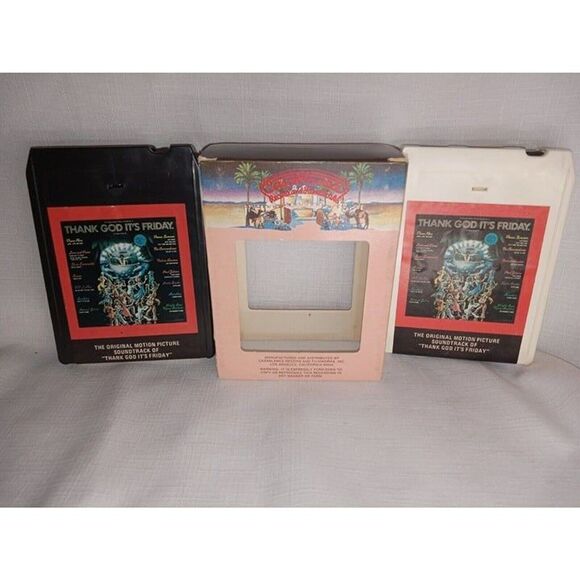 Thank God It's Friday Soundtrack Vol 1 And 2  8-Track Stereo Tape Cartridges - Picture 1 of 5
